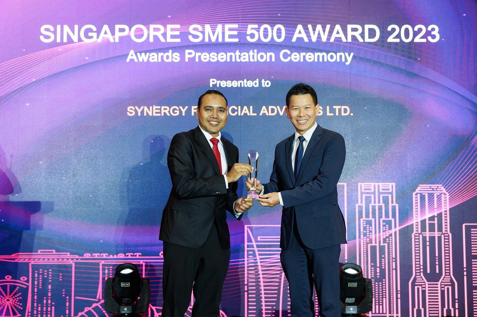 SYNERGY Receives Singapore SME 500 Company Award for 2023